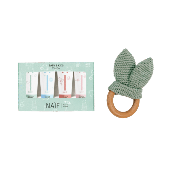 Cadeaupakket baby - bijtring + Naïf mini-set - Afbeelding 2